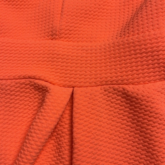 Neon Coral Pink Mini Dress, Size M - Picture 7 of 7